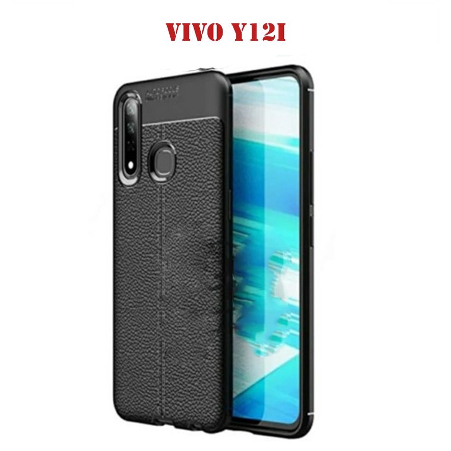 Case Auto Focus Vivo Y12i Leather Experience SoftCase Slim Ultimate / Casing Kulit