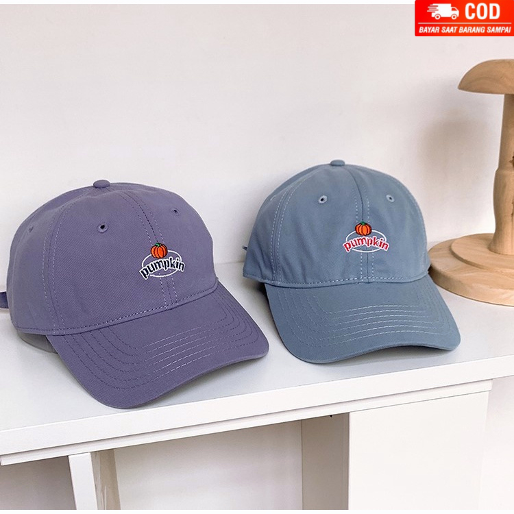 NEXTSTOPID-242 Topi baseball pumpkin simpel bahan katun
