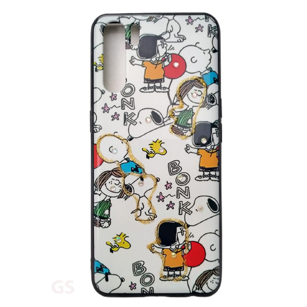 Hardcase Fuze Diamond Glitter Karakter case OPPO A91 Premium Quality