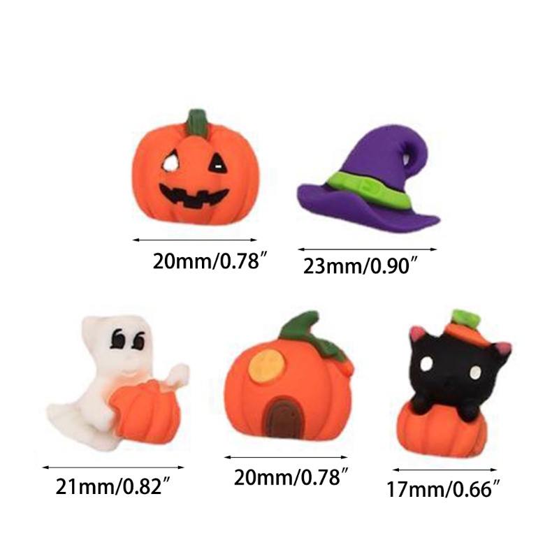 30 Pcs Push Pins Motif Kartun Bahan Resin Untuk Dekorasi Halloween