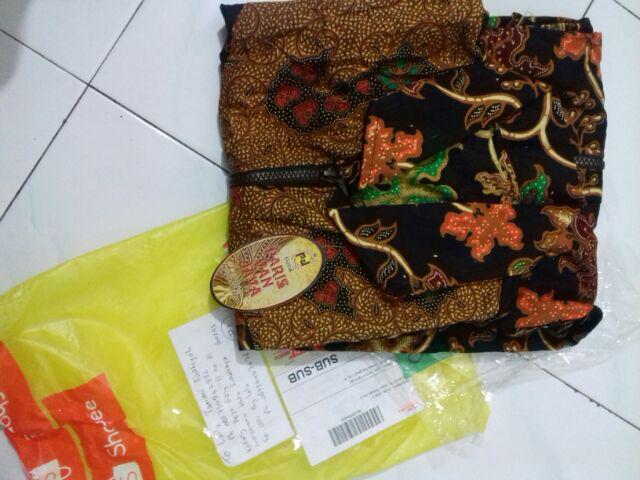 Mawarni Arken Batik Long Vest Rompi Ootd Fashion Muslim Ethnic Vintage Motif Sogan Classic Seragam