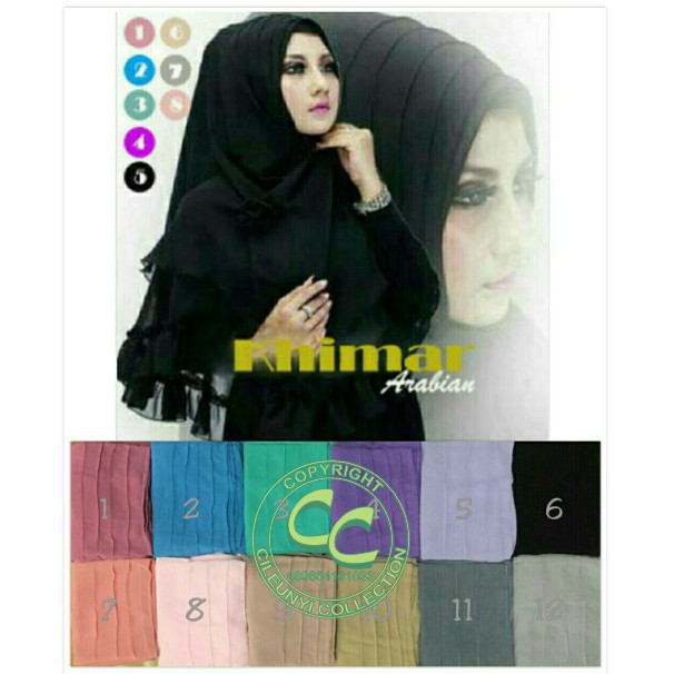 Hijab/Jilbab Instant Khimar Arabian