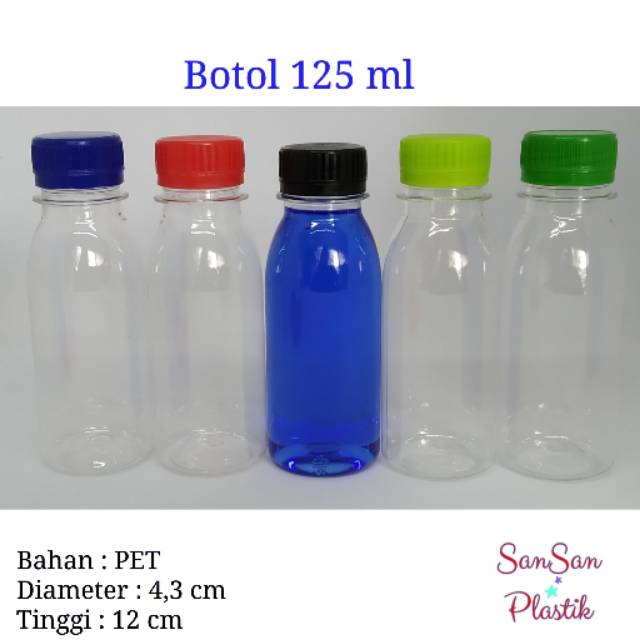 Botol Plastik 125 ml / Botol Zam Zam 125 ml / Botol Pudot