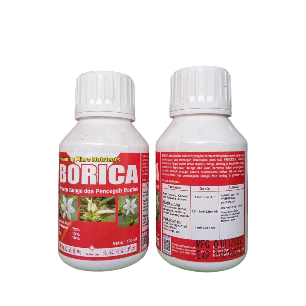 BORICA BORON 100ml cair Pemicu Bunga Segala Tanaman Borica