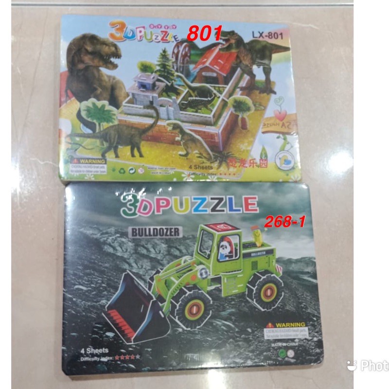 (LOLI-JKT) PUZZLE 3D MAINAN ANAK UKURAN BESAR DIY/KREATIF ANAK 85 MOTIF