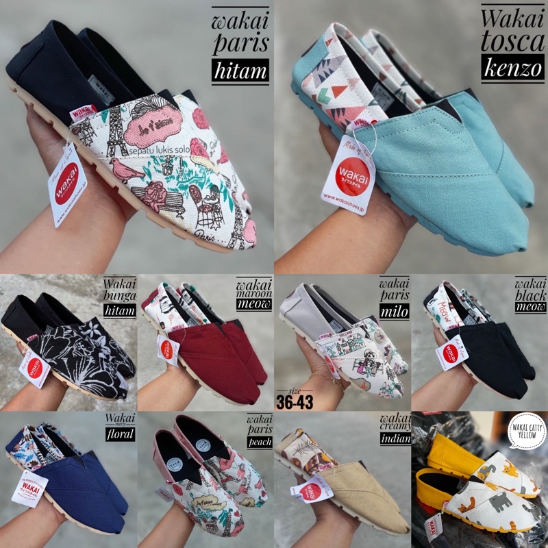 Sepatu Slip on wakai grade ori