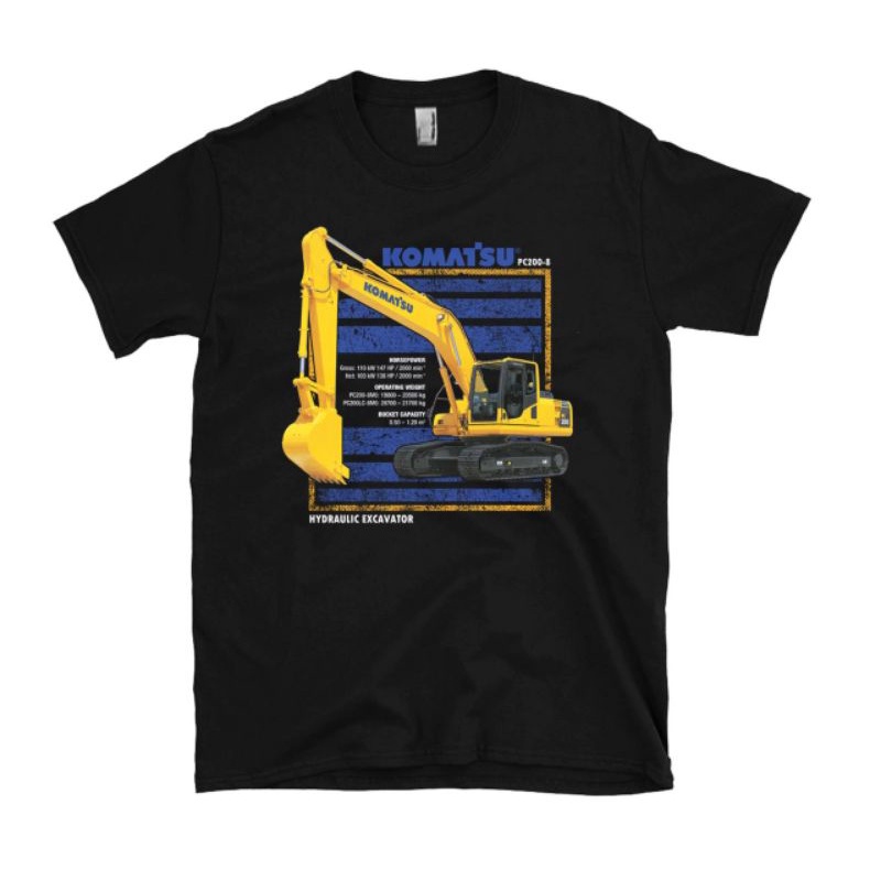COD Kaos Komatsu excavator / kaos Komatsu / kaos alat berat