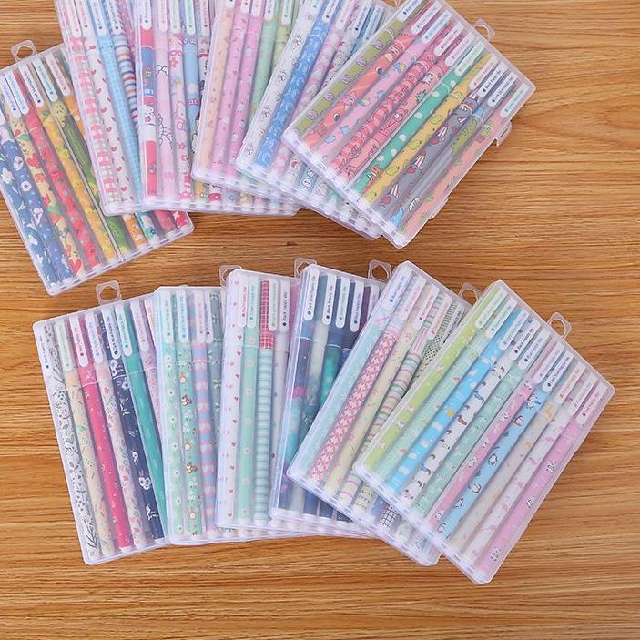 

Hot Sale Pena Set Warna Warni 10 Warna/Pulpen Set isi 10 Pcs (Free Kotak) 시