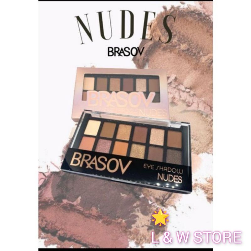 EYESHADOW BRASOV NUDES 12 WARNA/PBOM