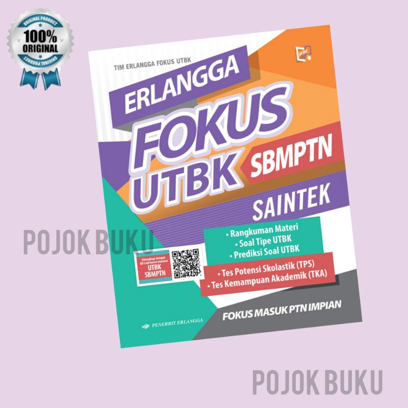 Jual BUKU ERLANGGA FOKUS UTBK SBMPTN SAINTEK | Shopee Indonesia