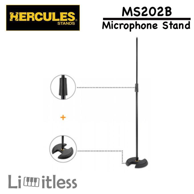 Hercules MS202B Microphone Stand Original ==
