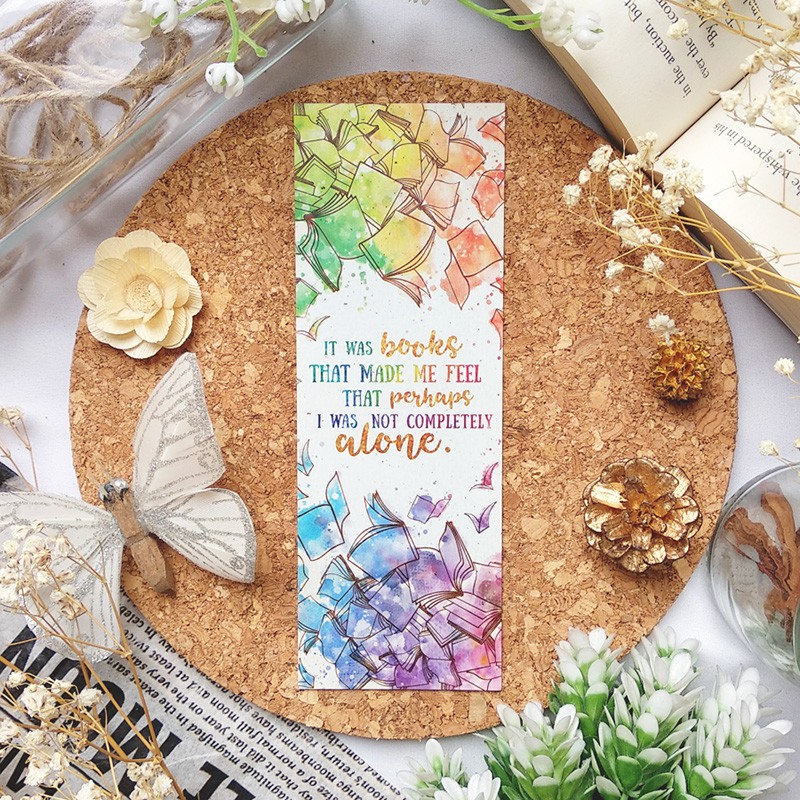 

It was books - bookmark / postcard / print