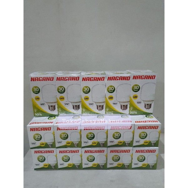 Lampu Bohlam Led Kapsul Nagano 30w 30watt - Lampu Hemat Terang Termurah