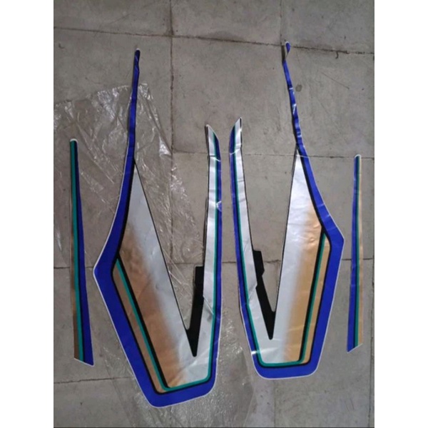 Striping body list stiker decal tangki sticker Rxking Rx king kobra cobra 1994 hitam biru nos stok l