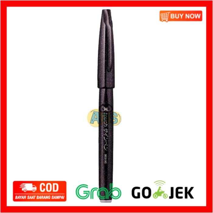 

(BISA COD) Touch Brush Sign Pen PENTEL - Hitam