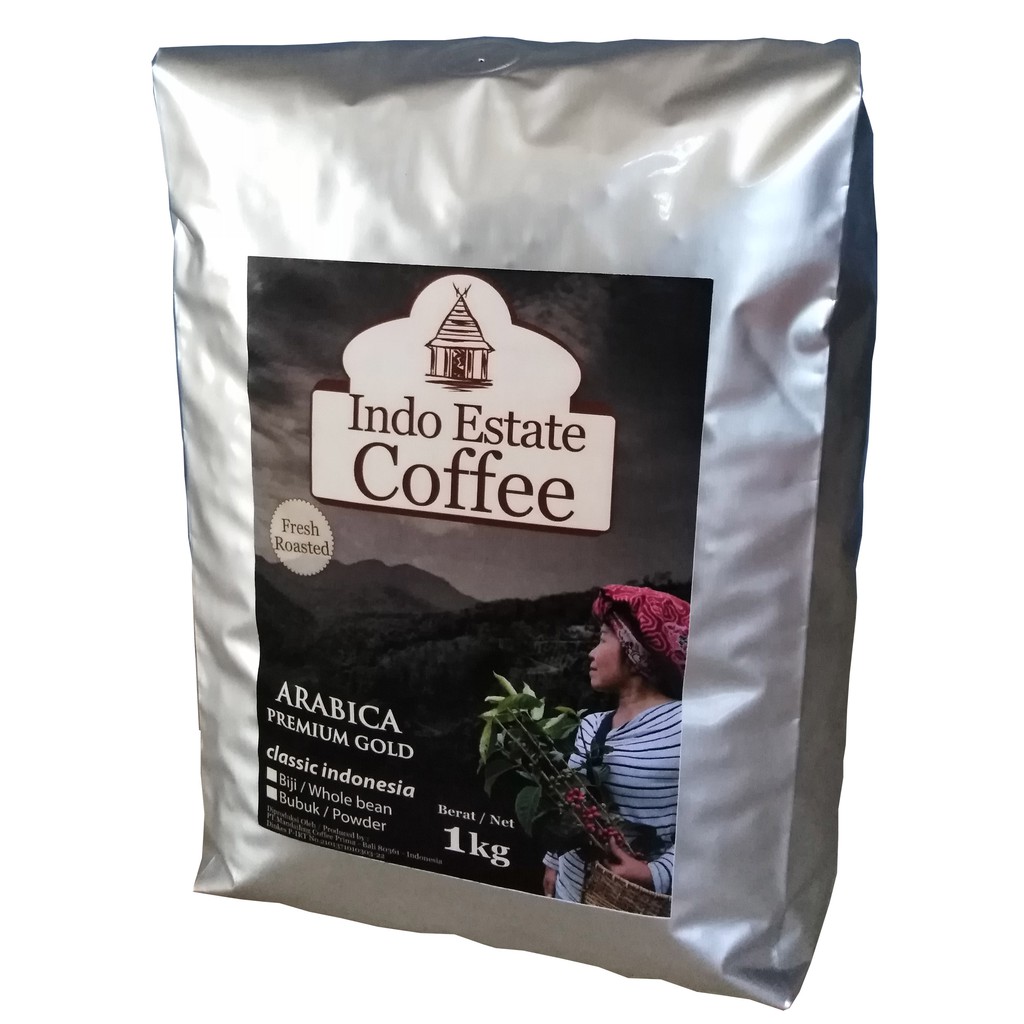 

Indo Estate Coffee Arabika Premium Gold 1kg Powder