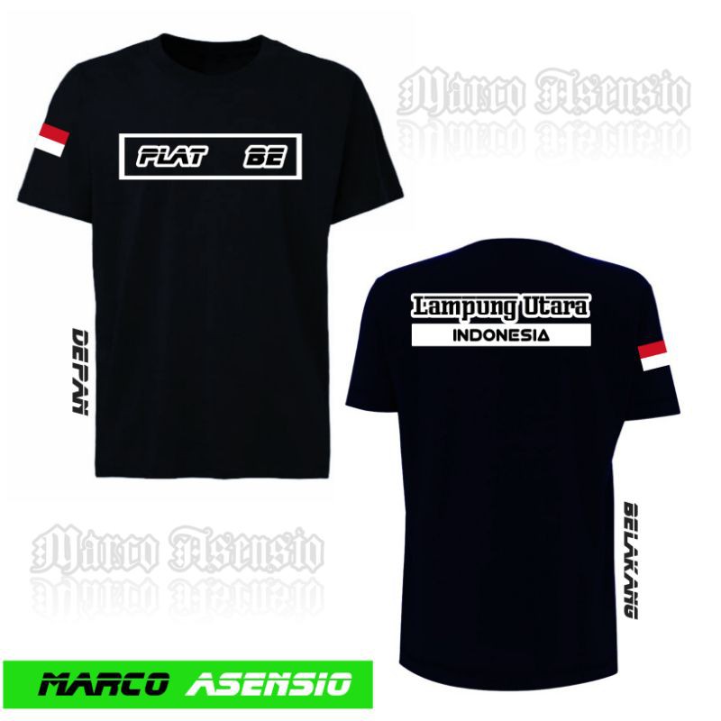 T-SHIRT KAOS PREMIUM FASHION PRIA MAUPUN WANITA DESAIN SIMPEL MA1 TULISAN PLAT BE LAMPUNG UTARA