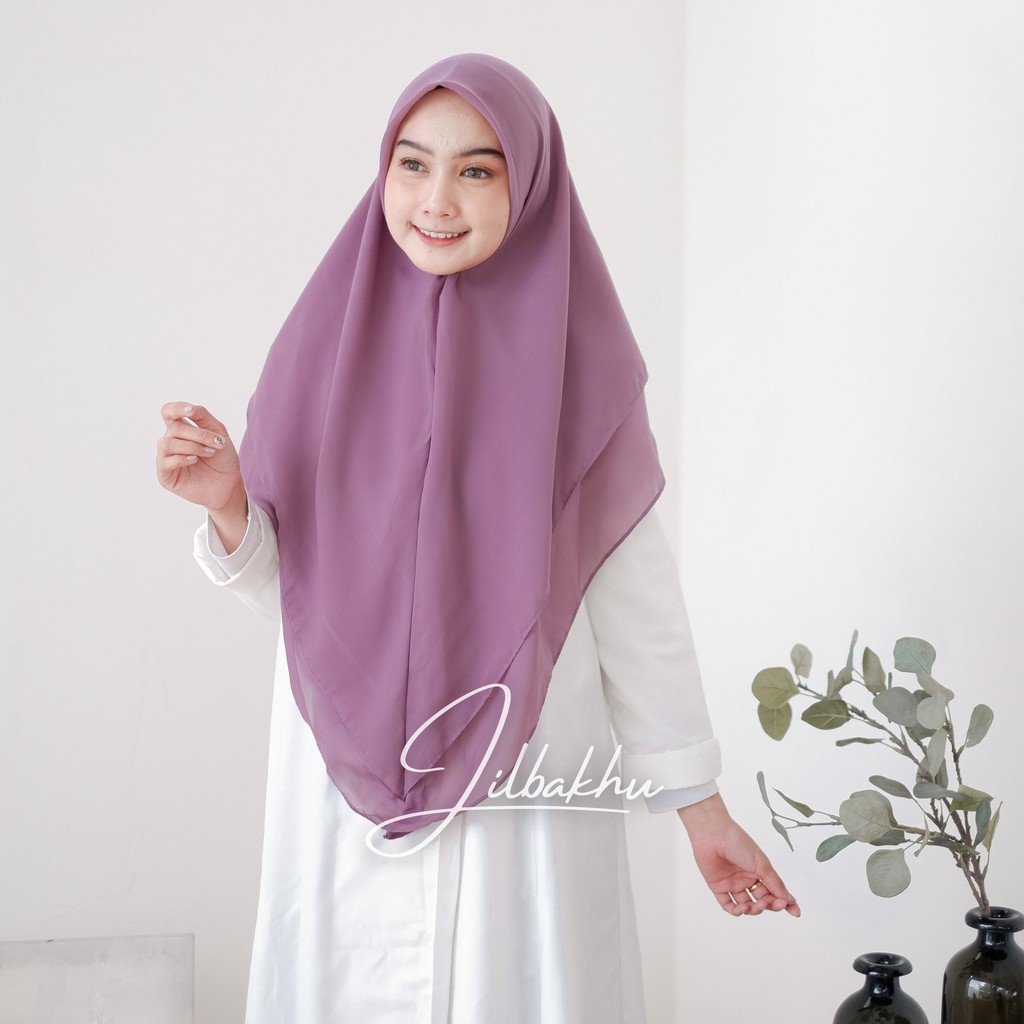 Jilbab Khimar Kayla Dua Lapis warna ke - II