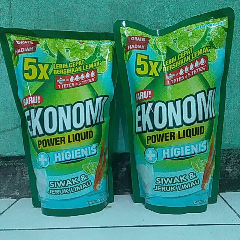 EKONOMI POWER LIQUID 780ml FREE PIRING (SABUN CUCI PIRING)