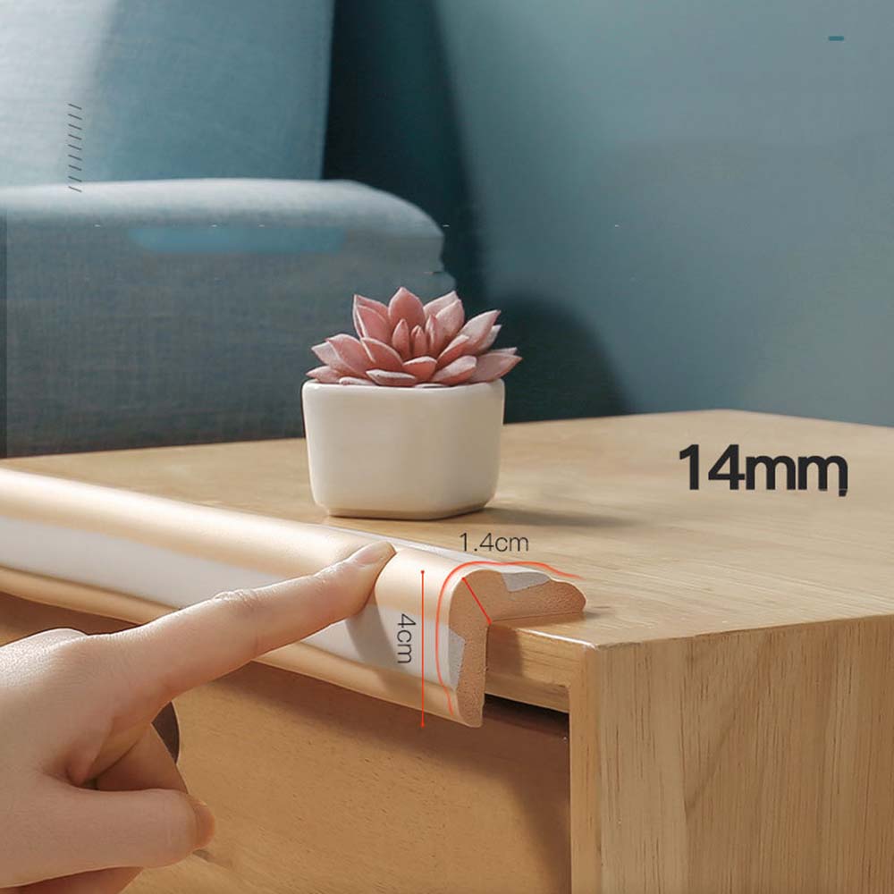 MXBEAUTY Foam Desk Corner Guard Anticollision Furniture Corner Safe Corner Protector Bumper Baby Safety 2M Glass Edge Table Guard Strip