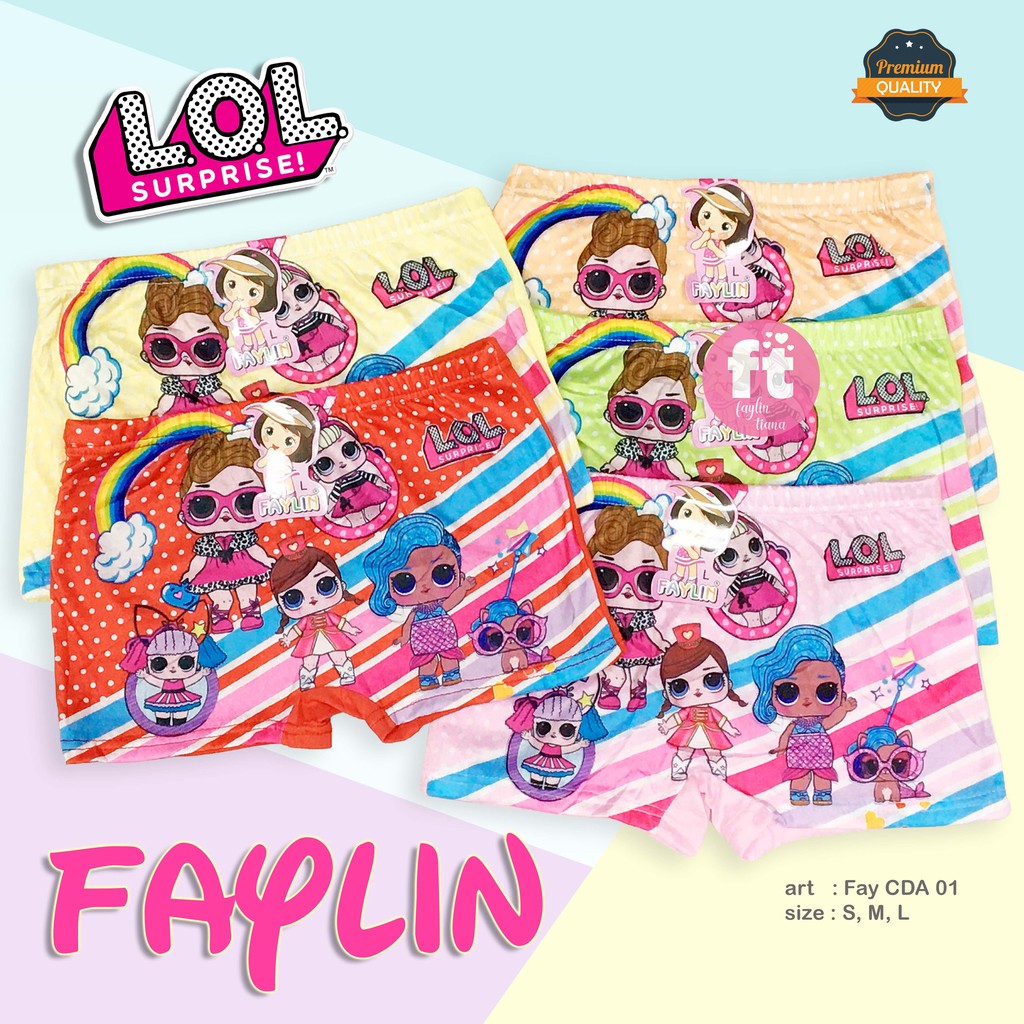 FAYLIN | Celana Dalam Boxer Anak Perempuan / art FAY CDA 01