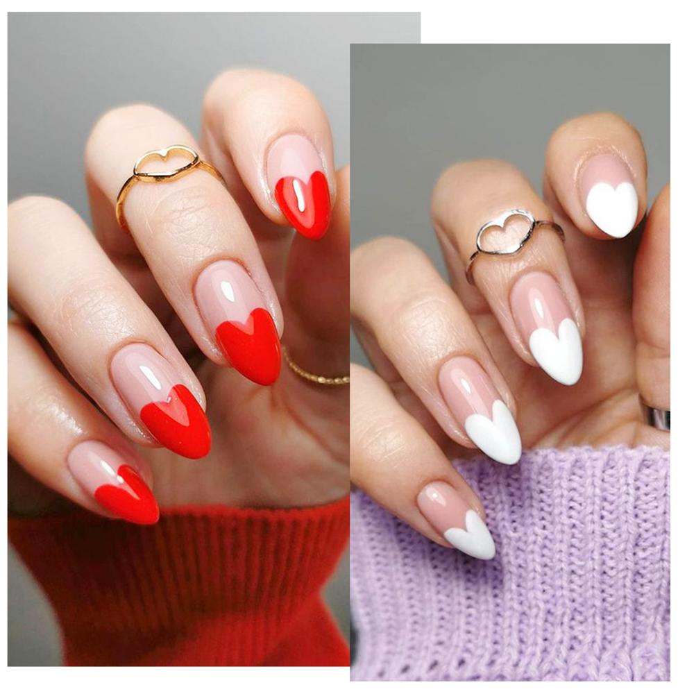 Solighter Stiker Kuku Manicure DIY Self -Adhesive Love Heart