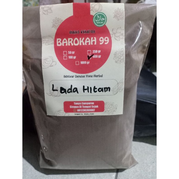 

Lada hitam/Merica Hitam bubuk
