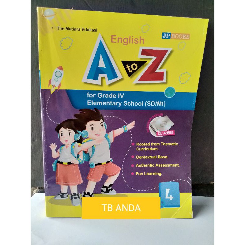 Buku LKS/Pendamping Bahasa Inggris A to Z SD MI Kelas 4