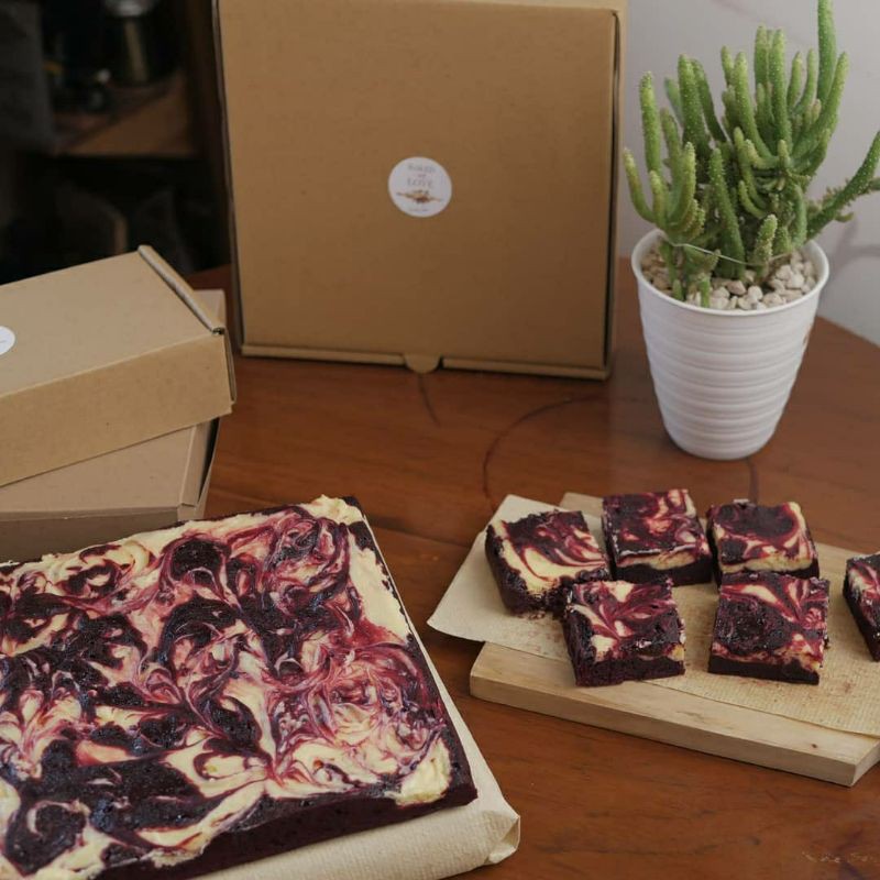 

Red Velvet Brownies With Cream Cheese | brownies red velvet dengan cheese cake