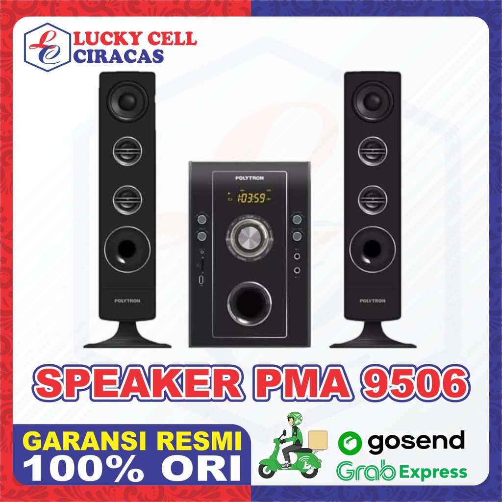 Speaker Spiker Sound Bluetooth Polytron PMA 9506 Bergaransi Resmi