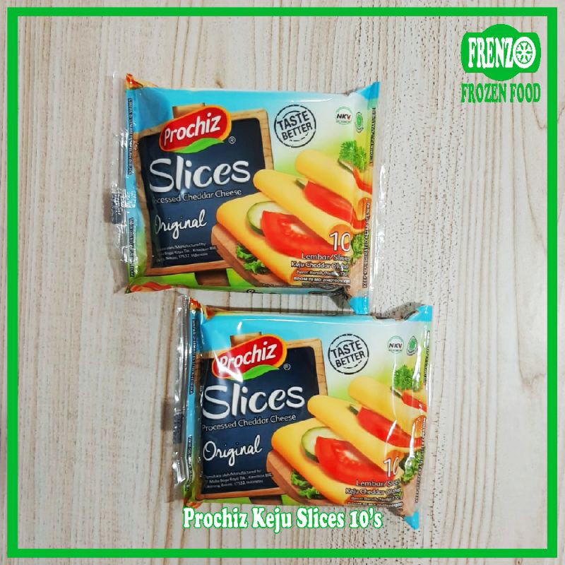 

Prochiz Slices 1 Pack isi 10 Lembar Keju