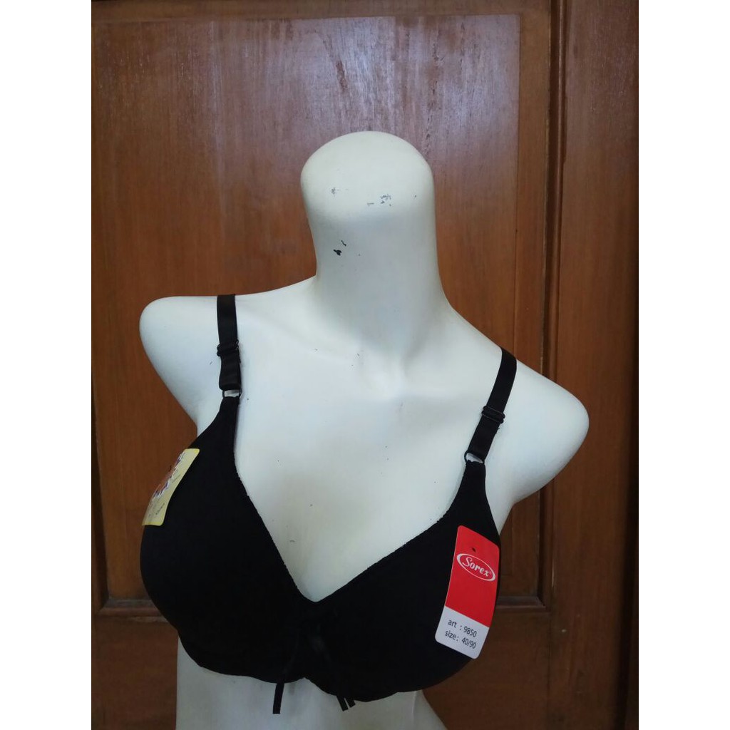 Bra SOREX 9850 EXTRA COMFORT BH wanita busa tanpa kawat polos nyaman size 34 36 38 40 Kait 2 3/4 BTK