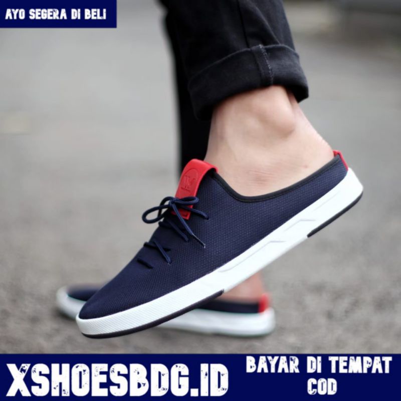 Xshoesbdg.id x Suares Sandal Sepatu Pria Bustong Casual Slop Fashion Santai Kerja Main Trendy