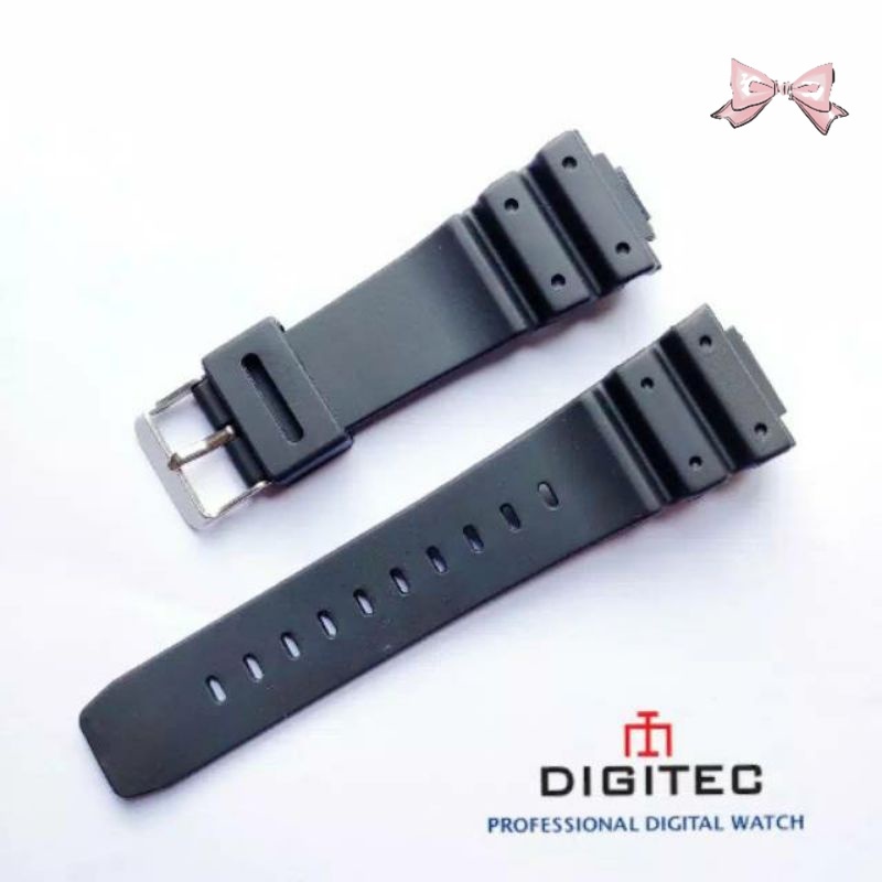 STRAP TALI JAM TANGAN DIGITEC DG 5090 T DG-5090T DG5090-T DG5090T WARNA HITAM