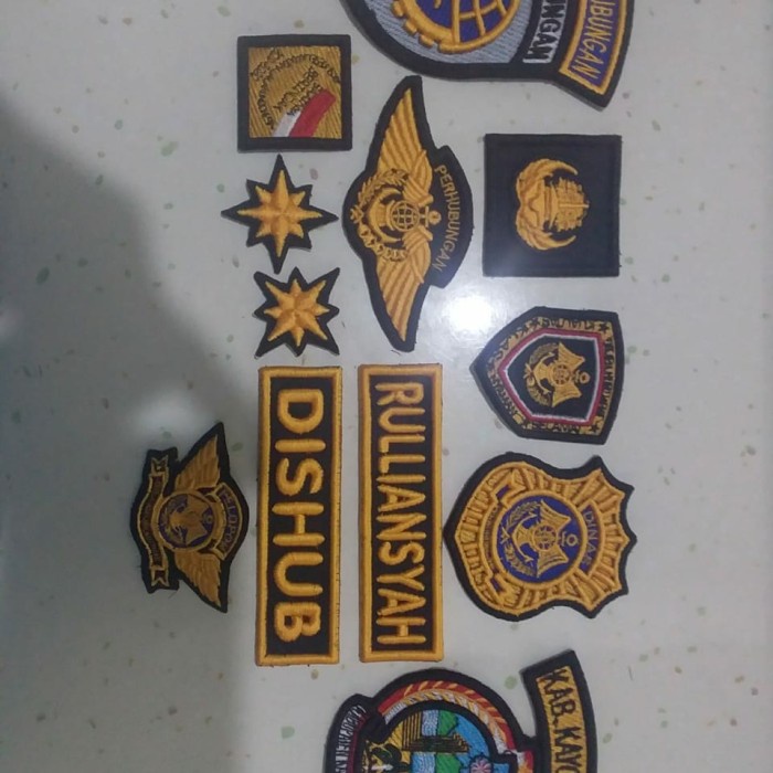 bordir timbul dishub