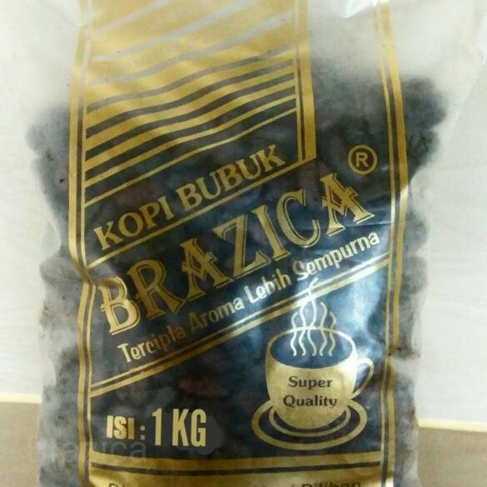 

H2J0U12J1U Kopi Biji Robusta Lampung Merek Brazica "Gold Quality" 1 Kg - Kopi Biji Hyh01Yjj