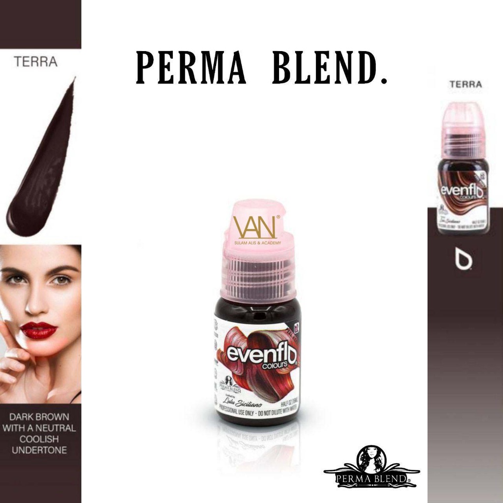 TINTA SULAM ALIS PERMABLEND EVENFLO TERRA 15ML/ EXP 2025