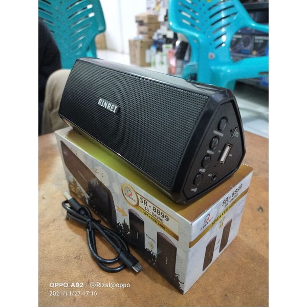 RINREI 8899B Speaker Portabel Bluetooth USB Super Bass