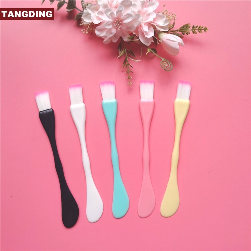 【COD Tangding】1pc Brush Spoon Two Side Random Color Make Up Tool