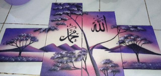 Lukisan Kaligrafi Modern Hiasan Dinding Dekorasi Rumah