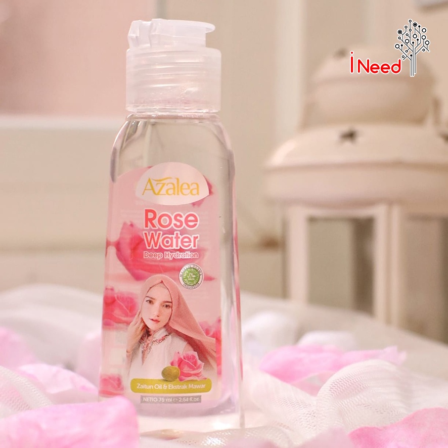 (INEED) AZALEA Zaitun Oil with Rosehip Oil / Habbatussauda / Deep Hydration Rose Water 75ml 150ml