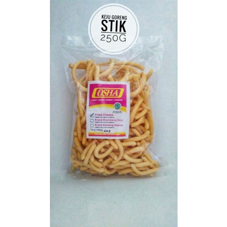 

Makanan Ringan Snack Kiloan Cemilan Keju Goreng Stik Osha Snack 250gr Renyah Enak Murah Higienis