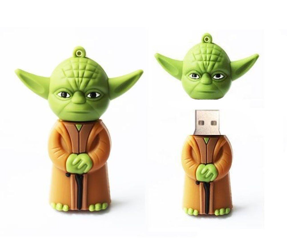 Flash Disk Usb 1 / 8 / 16 / 32 / 64 / 128gb Yoda Star Wars 2.0 Untuk Komputer PC