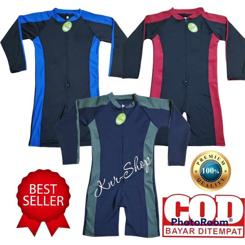 Baju Renang Diving Polos LENGAN Panjang Remaja - Dewasa