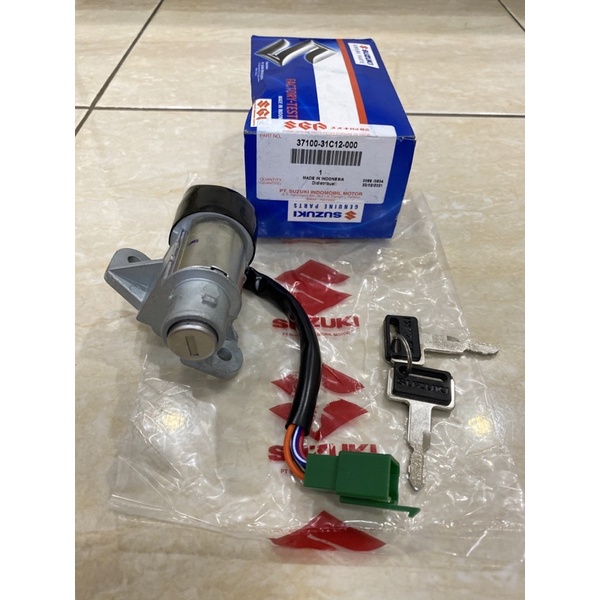 KUNCI KONTAK KEY SET SATRIA 2T TORNADO RC 110 ORIGINAL ORI ASLI SUZUKI SGP 37100-31C12