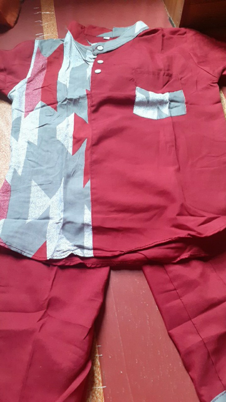 Koko Turki Anak Motif Batik 1-7 Tahun