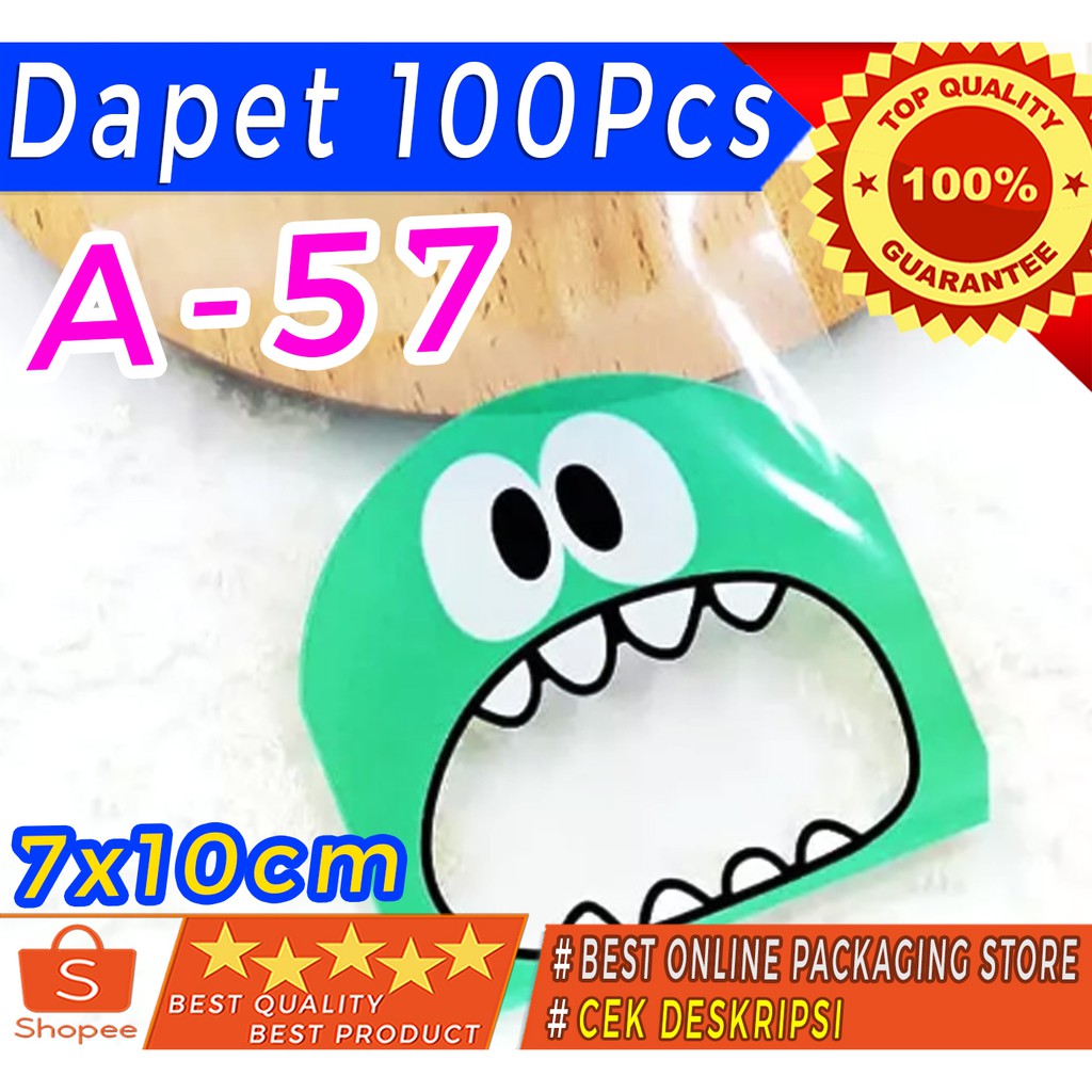 

TERLENGKAP&TERMURAH ) COOKIES BAG / PLASTIK COOKIES MOTIF 7x10 A-57 isi 100lbr