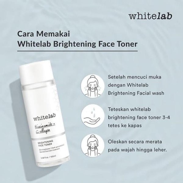 [ORI] Whitelab Brightening Face Toner Melembabkan Membersihkan Kotoran di Wajah serta Mengangkat Minyak Berlebih &amp; Menyegarkan Kulit - 100 ML BPOM