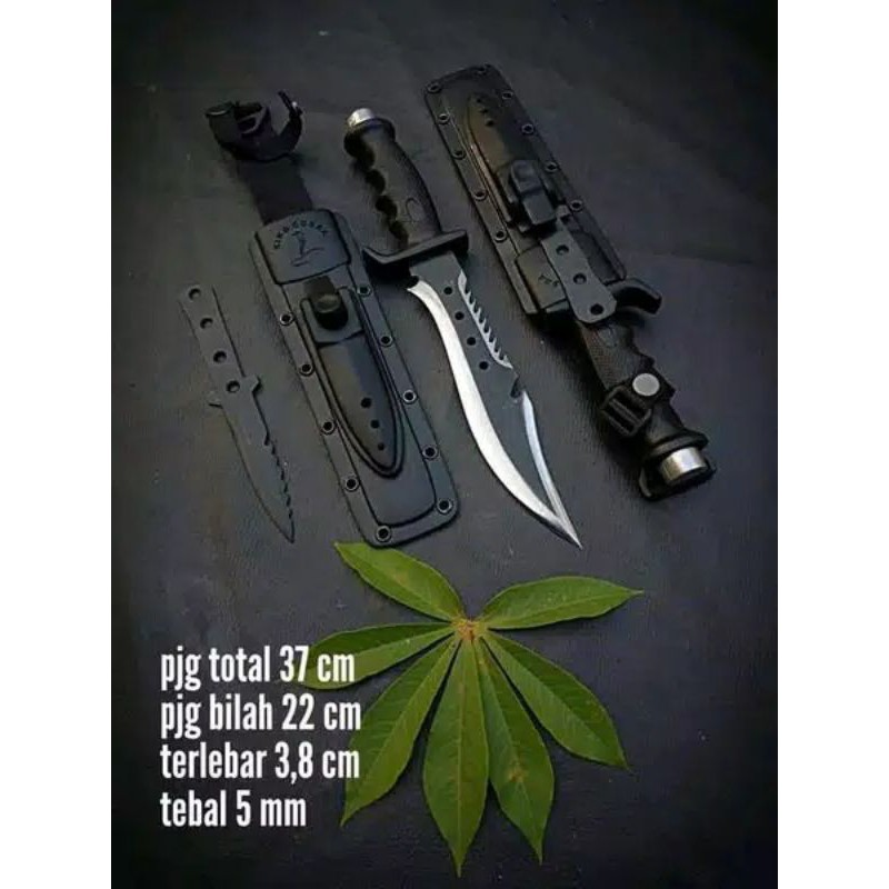 SRB---->> Pisau Komando Mantap Sarung Fiber, Survival, Hiking, Buscraft, Bisa COD