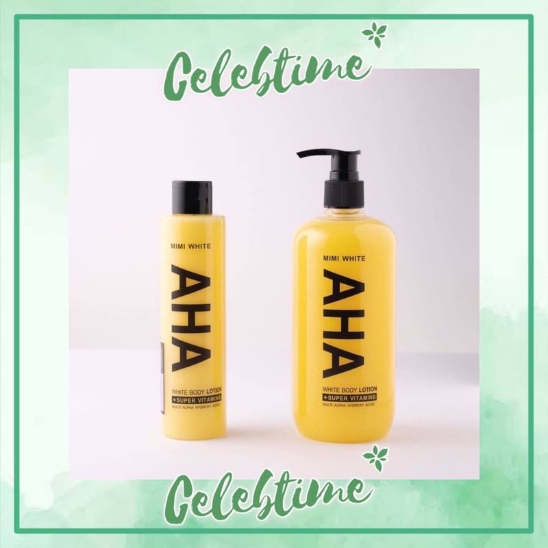 Mimi White AHA Body Lotion SUPER VITAMINS 200ML ORIGINAL THAILAND - MIMI WHITE AHA LOTION